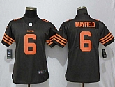 Women Nike Browns 6 Baker Mayfield Brown Vapor Untouchable Limited Jersey,baseball caps,new era cap wholesale,wholesale hats